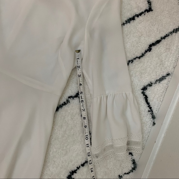 Shoshanna White Trumpet Sleeve Mini Dress - Picture 8 of 10